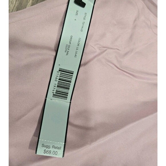 Perry Ellis Collared Button Down Ruffle Blouse 100% Silk NEW Womens Size 4 - Picture 5 of 7